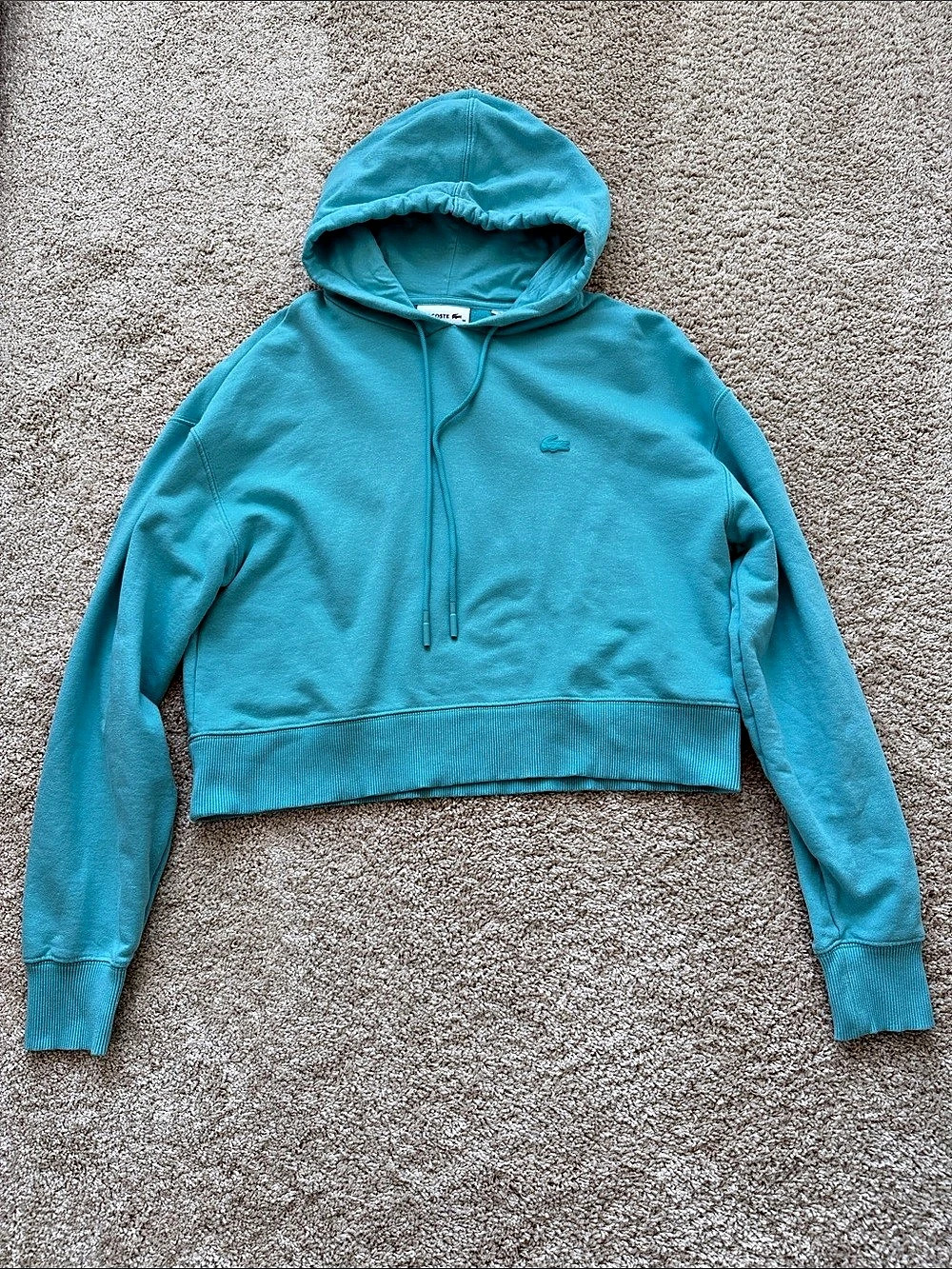 Lacoste Cobalt Blue Hoodie Size 36 Like New